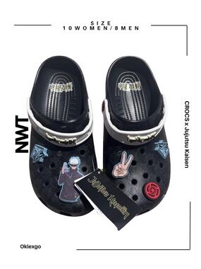 Crocs x Jujutsu Kaisen Gojo Clog NWT women size 10 men size 8